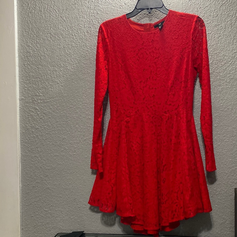 Red cocktail dress